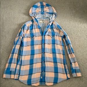 Tna plaid button up